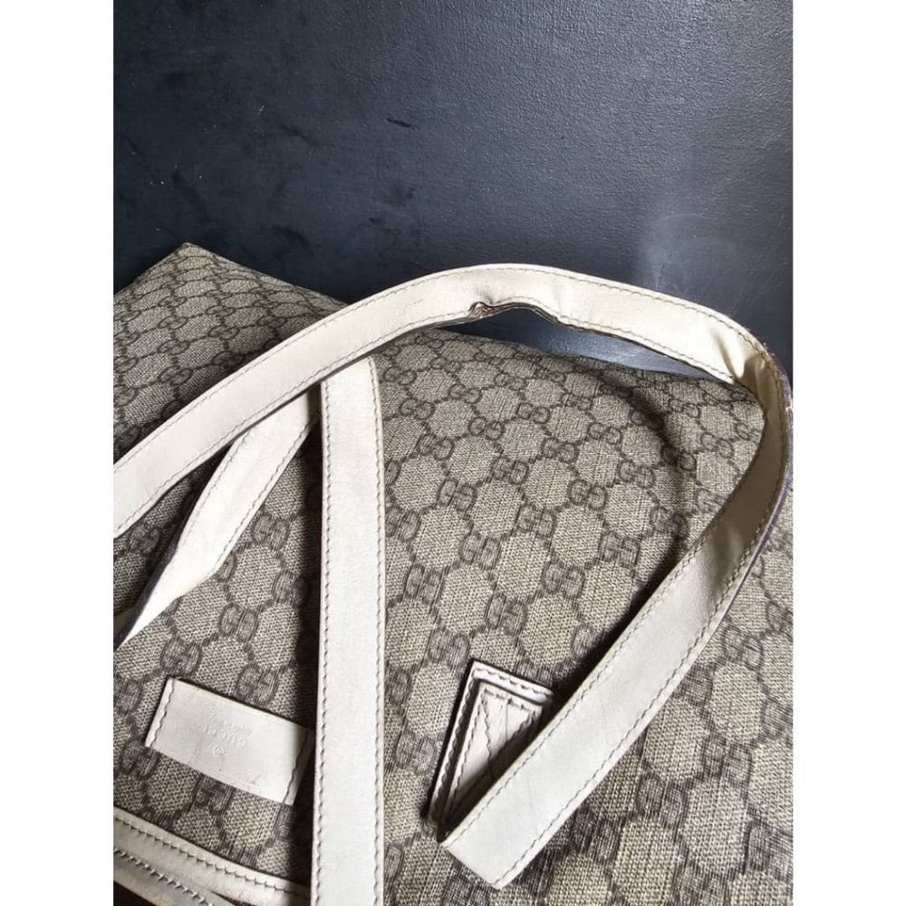 Authentic Gucci Gg Monogram Tote Bag Beige/Cream - Picture 12 of 14